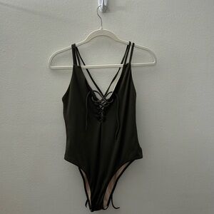 Stylish Black Kids One Piece Swimsuit